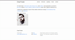 Desktop Screenshot of chadfowler.com